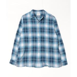 シャツ ブラウス メンズ 「TOWNCRAFT タウンクラフト」60S OMBRE LOOP COLLAR SHIRT　チェックシャツ