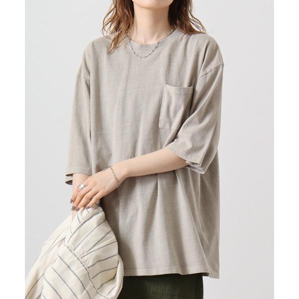 tシャツ 天竺 ピグメントポケットクルー 半袖 メンズ レディース