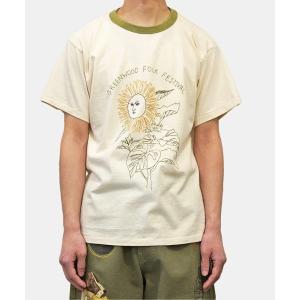 tシャツ Tシャツ メンズ 「samuel zelig」 T-Shirt with Flower Embroidery