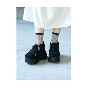 サンダル Mafmof(マフモフ)10.5cm厚底ボリュームソールスポーツサンダル レディース