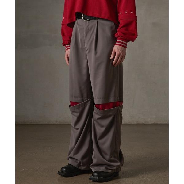 スラックス 「GRANCY」Tulle Layereddesign Slacks / チュール レイ...