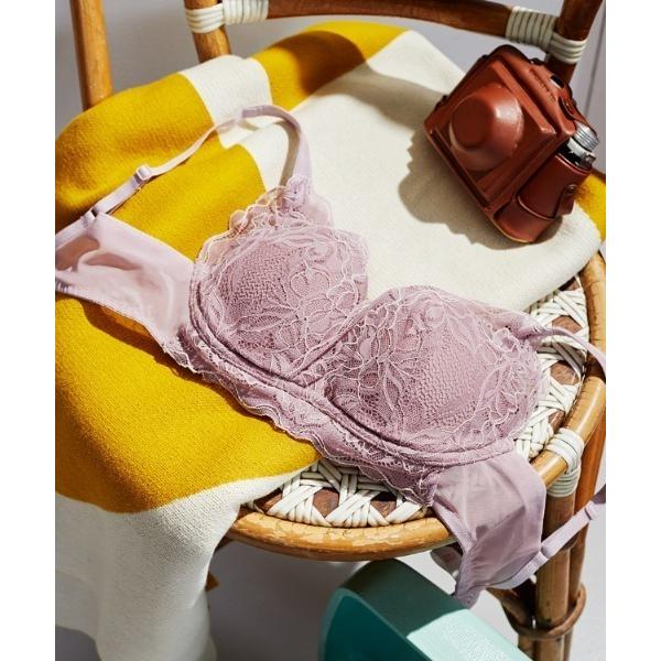 ブラジャー 「伸縮性のあるストレッチカップで、月の中で変化するバストサイズにもぴったりフィット」フリ...