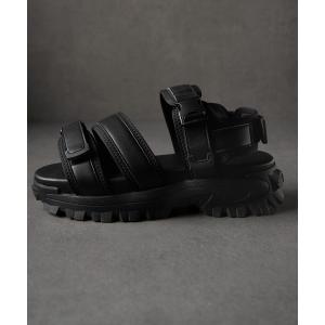 サンダル 「CLEL」 High-sole Sneaker Sandals/ハイソール 合皮