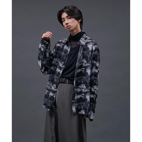 「Ellno Loset」 長袖シャツ LARGE ブラック系その他 メンズ