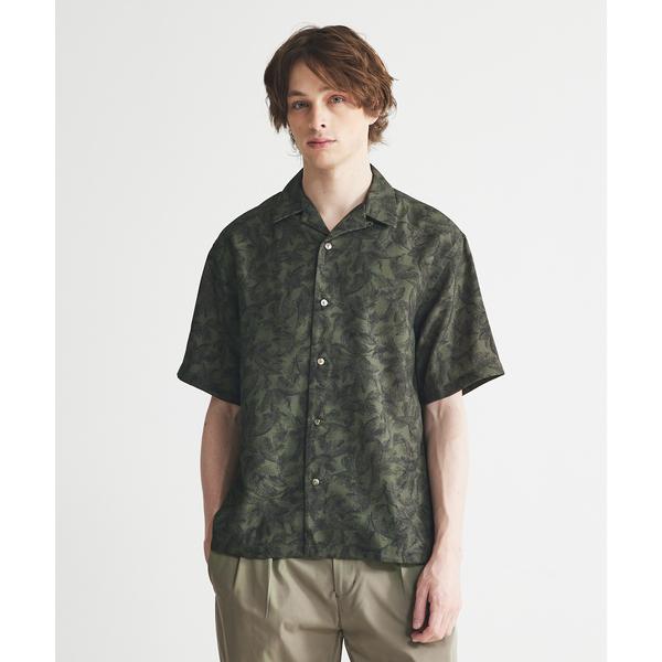 シャツ 総柄プリント半袖シャツ メンズ