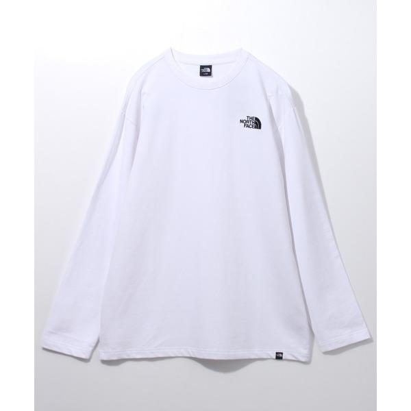 「THE NORTH FACE」 長袖Tシャツ L ホワイト メンズ