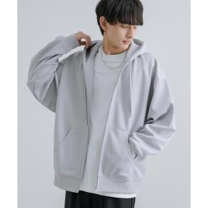 「Rocky Monroe」 「Beno」ジップアップパーカー L ライトグレー メンズ｜zozo