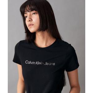 Calvin Klein（カルバン・クライン） tシャツ ポロリブスリムトップ