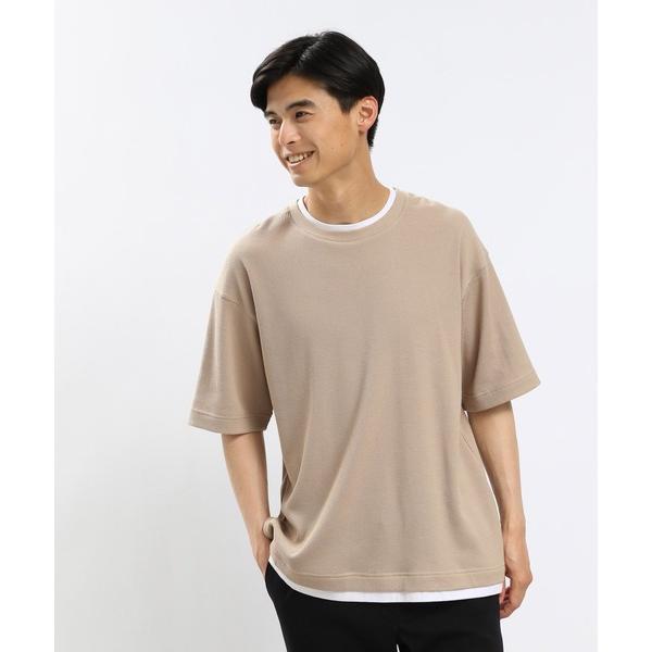 tシャツ Tシャツ メンズ 速乾ワッフルレイヤードTシャツ半袖/991903