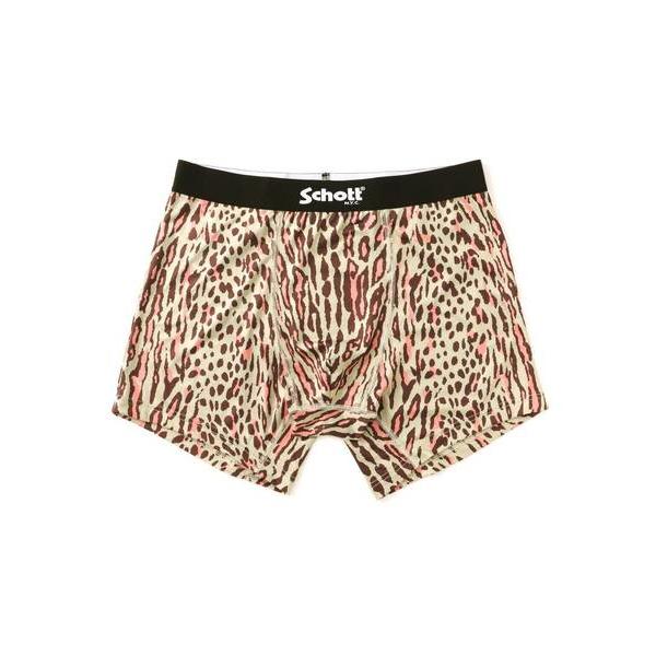 ボクサーパンツ 「直営限定」Schott/ショット/BOXER PANTS LEOPARD/ボクサー...