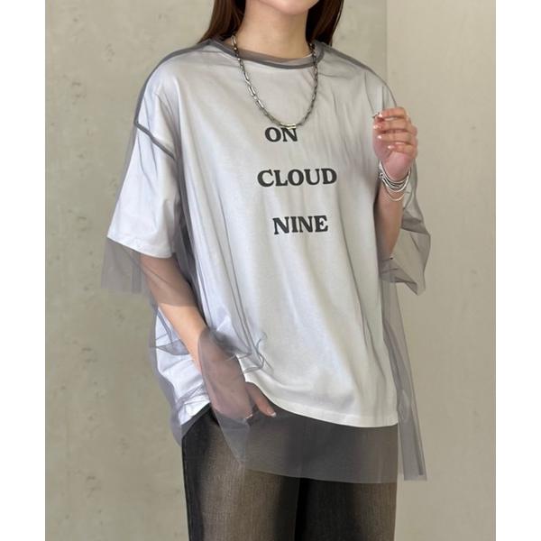 tシャツ ロゴT×チュールTシャツアンサンブル レディース メンズ