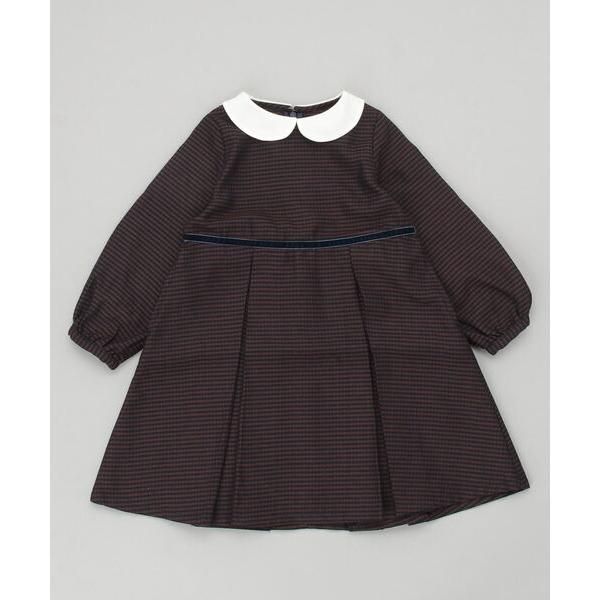 「B:MING by BEAMS」 「KIDS」長袖ワンピース 120 ネイビー キッズ