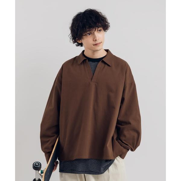 「MUHET」 長袖シャツ X-LARGE ブラウン レディース