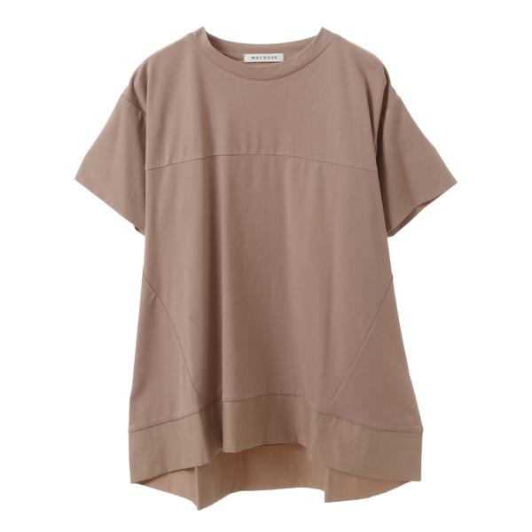 tシャツ 「接触冷感」ポンチ裾異素材使いプルオーバー(取り扱い店舗限定) レディース