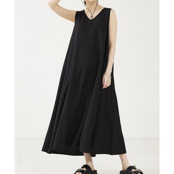 ワンピース 「ノースリーブ/セットアップ対応/大人のいちまんワンピ」レーヨンリネン2WAYワンピ