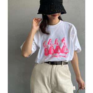 tシャツ Tシャツ レディース 「FUNG/ファング」 HULA GIRLS カットオフプリントTシャツ