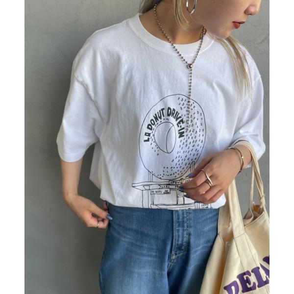 tシャツ Tシャツ レディース 「FUNG/ファング」 LA.DONUT FRONT カットオフプリ...