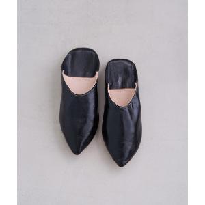 スリッパ 「Fatima Morocco」メンズポインテッドバブーシュ