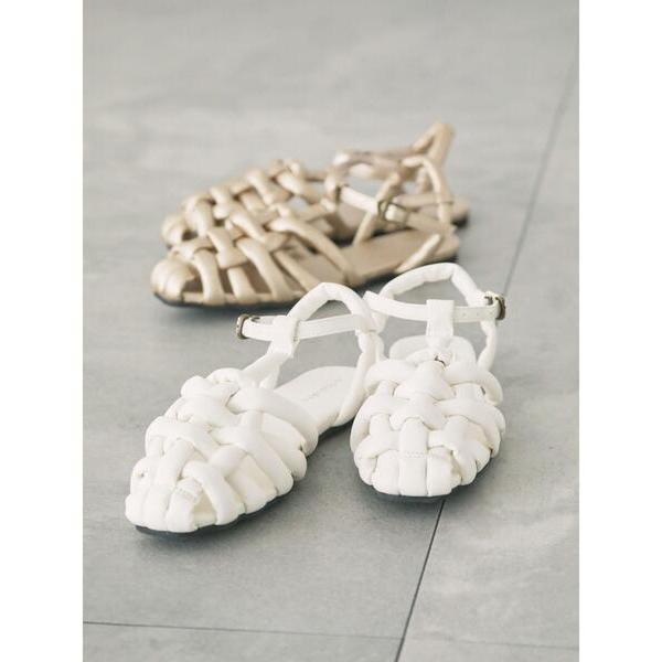 サンダル パデッドサンダル レディース