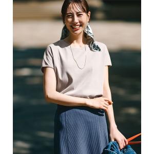 23区 【GLOW6月号掲載/汗じみ防止】スムースデザイン フレア T