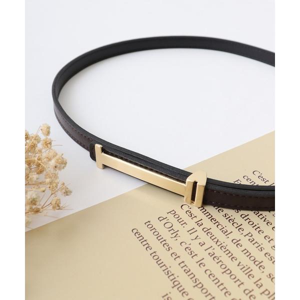 ベルト 日本製 15mmリバーシブルレザーベルト レディース