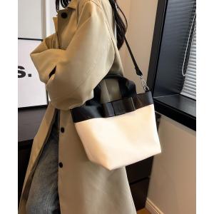 トートバッグ 2wayリボン付き 3WAY 配色リボンが大人かわいいデイリーハンドバッグ/ショルダーバッグ トートバッグ レディース｜ZOZOTOWN Yahoo!店