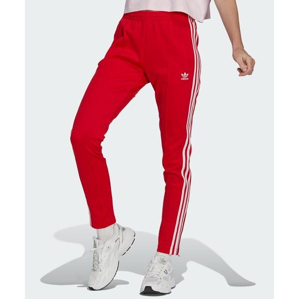 「adidas」 ジャージパンツ MEDIUM レッド レディース