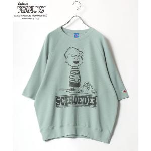 tシャツ Tシャツ レディース FRUIT OF THE LOOM×PEANUTS コラボ ワンポイントロゴ刺繍 スヌーピーヴィンテージキャラクタープ｜ZOZOTOWN Yahoo!店