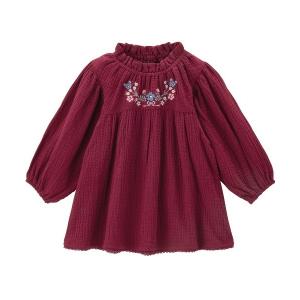 「combimini」 「KIDS」7分袖チュニック 120 ワイン キッズ｜zozo