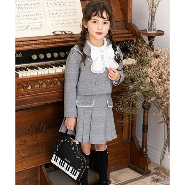 「mezzo piano」 「KIDS」セットアップ 130cm グレー キッズ