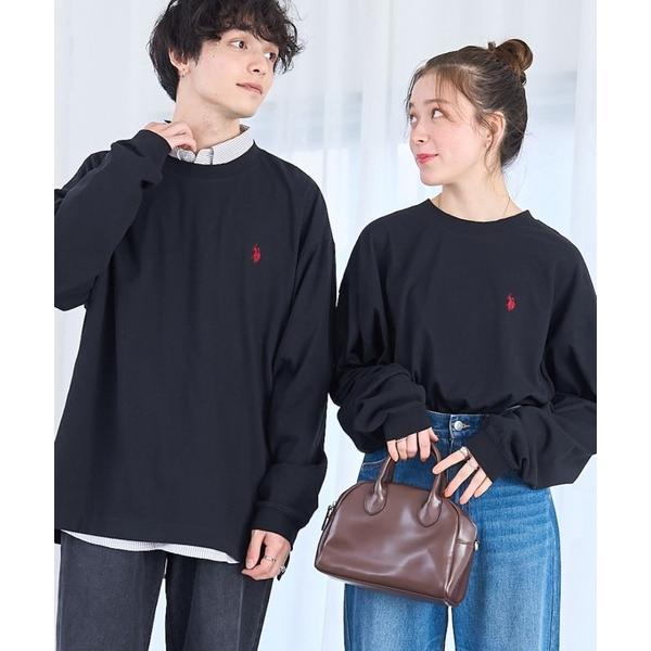 「U.S. POLO ASSN.」 長袖Tシャツ LARGE ブラック メンズ