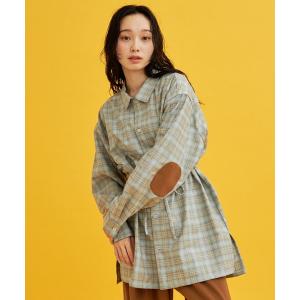 ブラウス シャツ 2wayチェックシャツ｜セットアップ着用可能 レディース メンズ