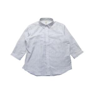 ブラウス シャツ 綿100% やわらかガーゼ レギュラー 七分袖カジュアルシャツ レディース