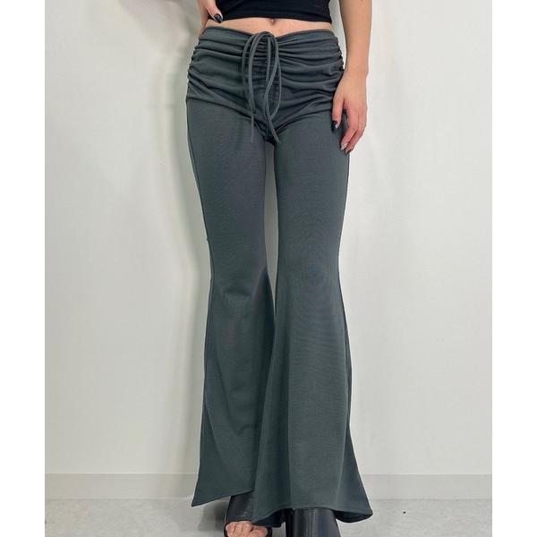 パンツ Gather flare pants レディース