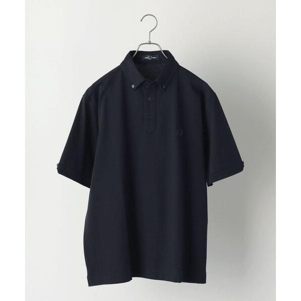 「FRED PERRY」 半袖ポロシャツ SMALL ネイビー メンズ