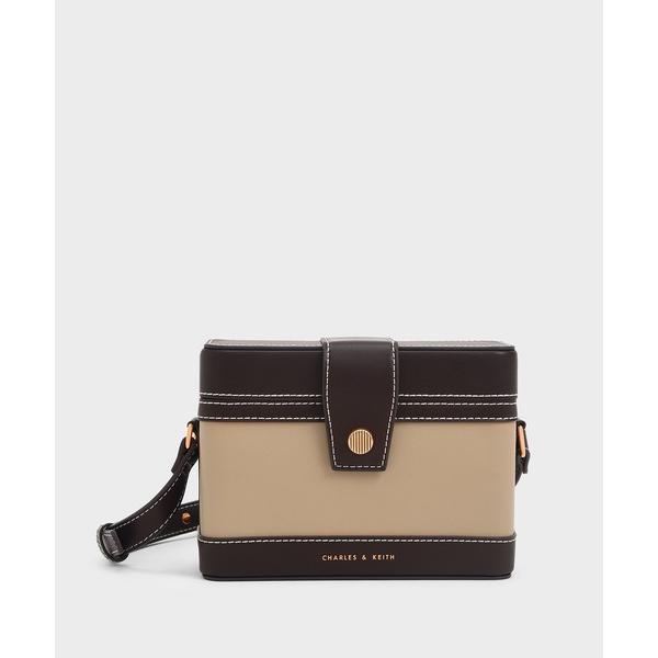 「CHARLES &amp; KEITH」 ショルダーバッグ S サンドベージュ レディース