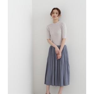 「NATURAL BEAUTY BASIC」 ドッキングワンピース MEDIUM ブルー系その他 レディース