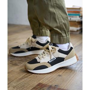 スニーカー moz(モズ)厚底レースアップバイカラースニーカー レディース