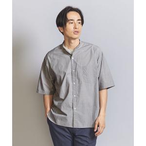 シャツ ブラウス メンズ バンドカラー スクエア ショートスリーブ シャツ｜ZOZOTOWN Yahoo!店