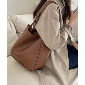 トートバッグ ハンドルデザインラージトートバッグ レディース