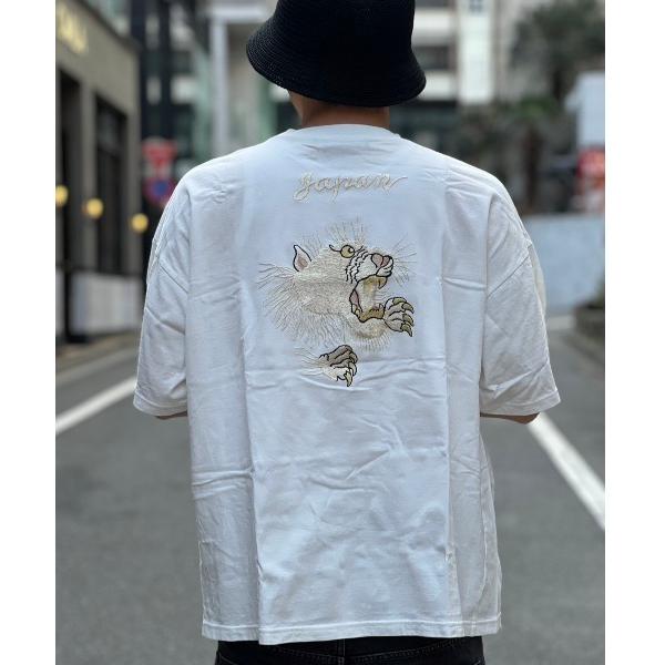 tシャツ REMI RELIEF(レミレリーフ) 別注20/-天竺BIGサイズT(刺繍：tiger)...