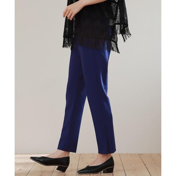 スラックス パンツ テーパードパンツ ストレッチ ウエストゴム 日本製 レディース