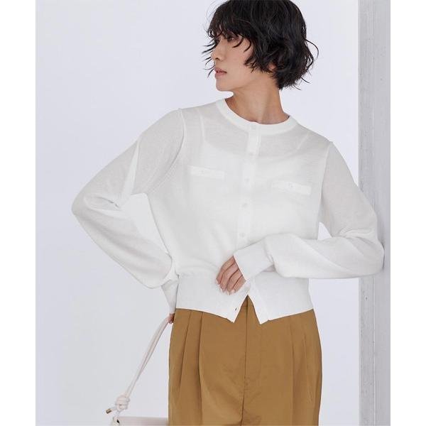 カーディガン UVケアコンパクトベーシックニットカーディガン レディース