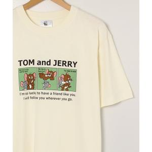 tシャツ Tシャツ メンズ 「TOM ＆ JERRY/トムとジェリー」天竺クルーネック半袖プリントＴシャツ