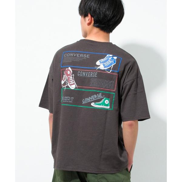 tシャツ CONVERSE 別注スニーカー柄バックプリントTシャツ キッズ 子供服 男の子