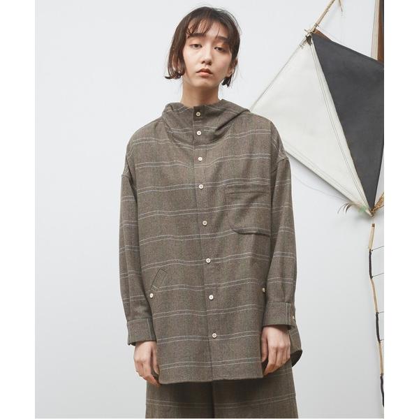 パーカー オーバーラップチェックシャツPK メンズ レディース