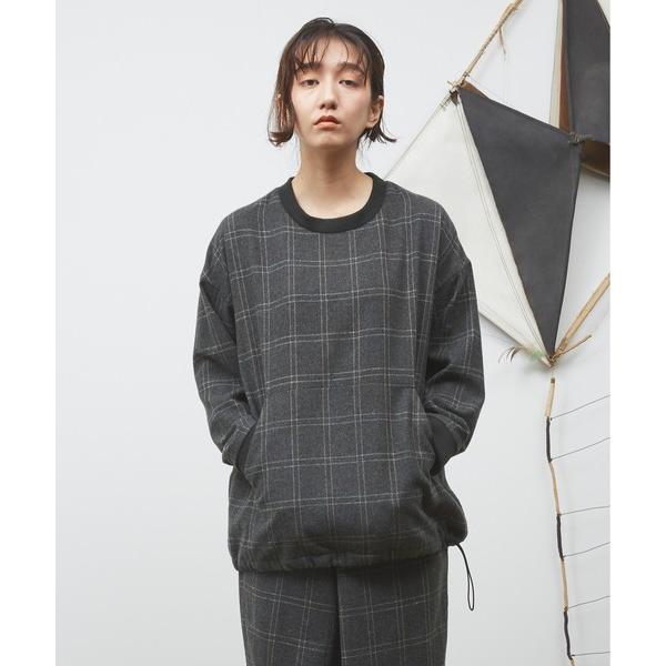 オーバーラップチェックカンガルーポケットPO メンズ レディース