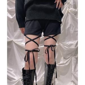 パンツ クロスリボンショートパンツ レディース