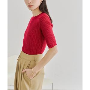 ニット レディース ラメ半袖ニット｜ZOZOTOWN Yahoo!店