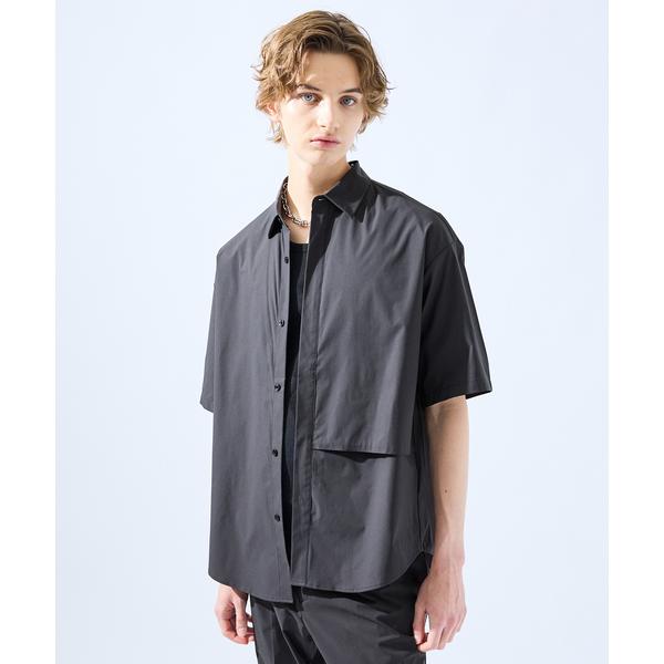 シャツ 「AH ABAHOUSE / セットアップ対応」撥水 ストレッチ 半袖シャツ メンズ レディ...